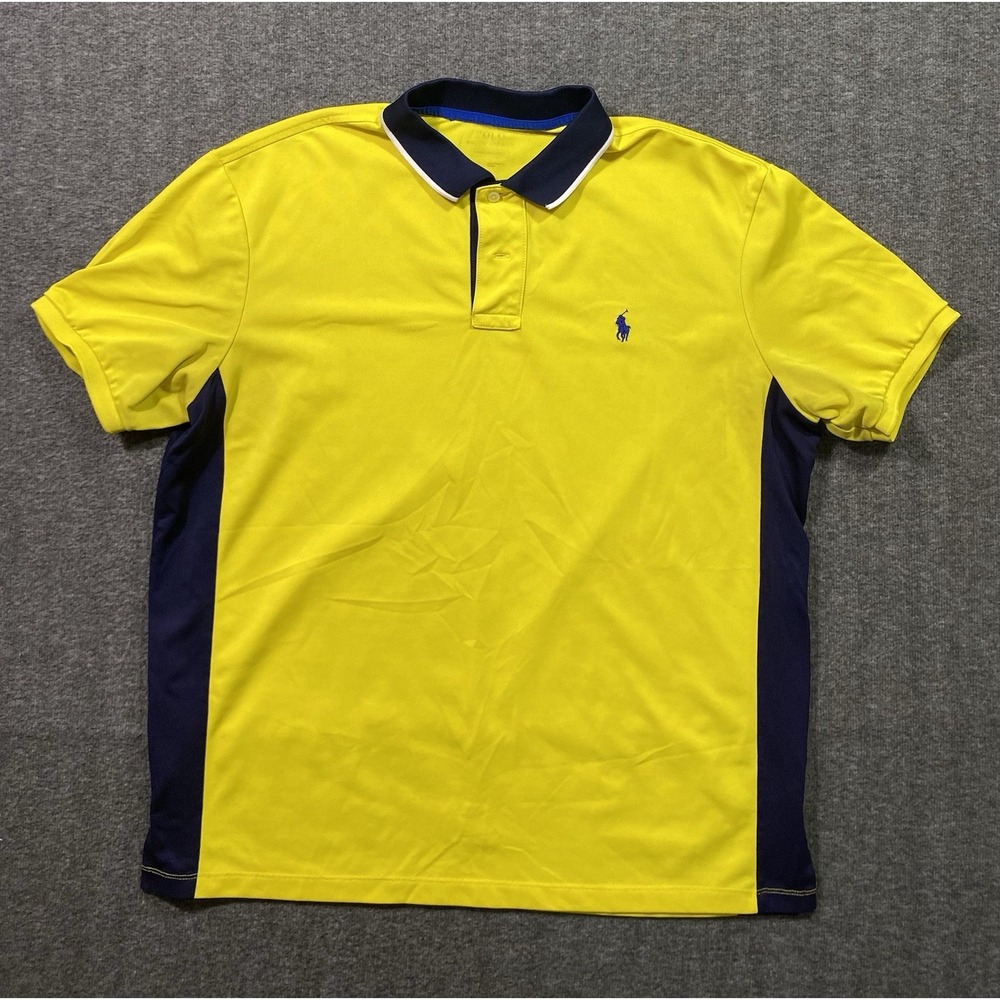 Polo Ralph Lauren Performance Polo Mens Short Sleeve Golf See Pic Det Size XL
